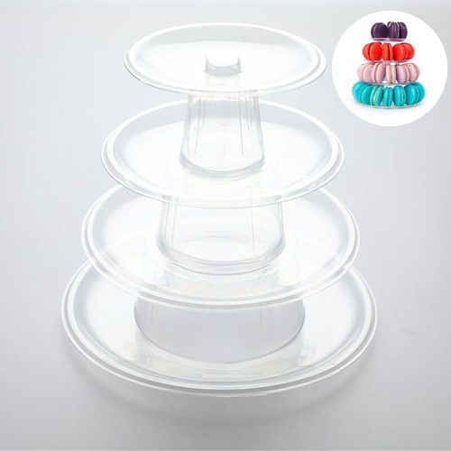 Multitiers Macaron Display Stand Cupcake Tower Rack Cake Stand PVC Tray C LQMPBI - Imagen 9 de 11