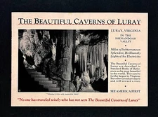 1938 Luray Caverns Virginia Shenandoah Valley Vintage Travel Photo Booklet