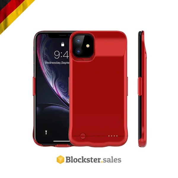 🔥 Funda Batería iPhone 11 / Funda Protectora con Power Bank Integrado Rojo 5200 mAh!!!