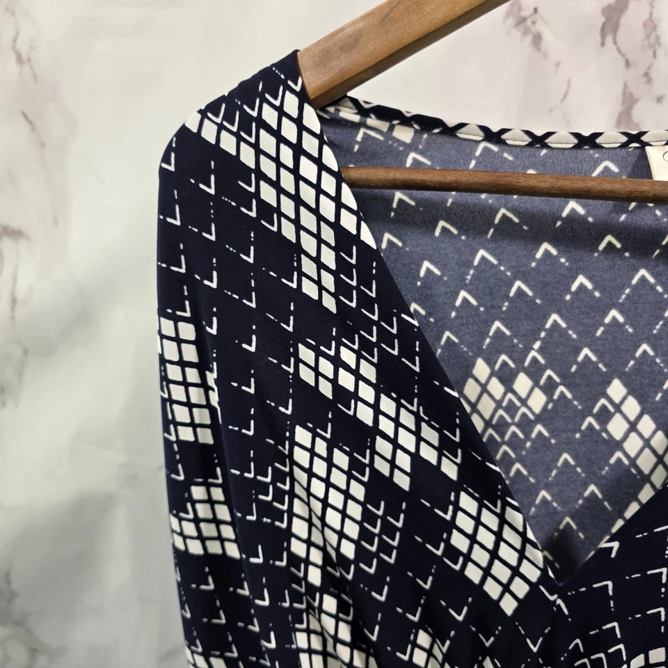 Eliza J Dress Womens 16W 1X Black White Maxi Long Sash Stretch Reptile Snake - Image 2 of 4