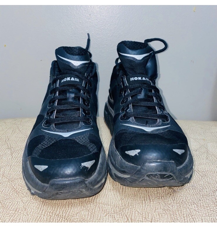 Hoka One One Valor Black Lace Up Comfort Running Shoes  display picture 3