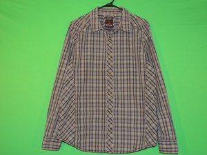 prAna-Mens-Size-L-Large-Slim-Fit-Plaid-Long-Slv-Pearl-Snap-Button-Front-Shirt
