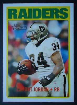 NFL 220 LaMont Jordan Oakland Raiders Topps Heritage 2005