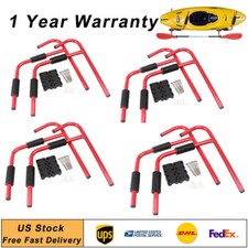 Kayak Steel Ladders Wall Mount Storage Racks Surfboard Folding Hangers Set 8PCS