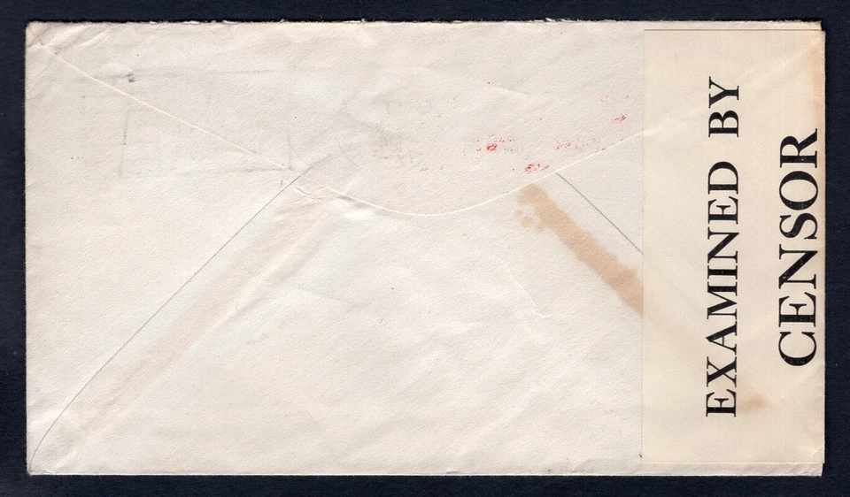 Canadá CALGARY 1943 Eslogan en Cubierta Censurada de la Cruz Roja a Suiza Foto 2 de 2