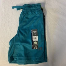 Russell Boy's Core Shorts - Dri-Power - Green & Black - Size: XS (4-5) NWT
