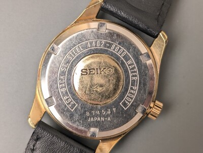 1968 King SEIKO 25Jewels 4402-8000 Gold Date KS Hand-winding