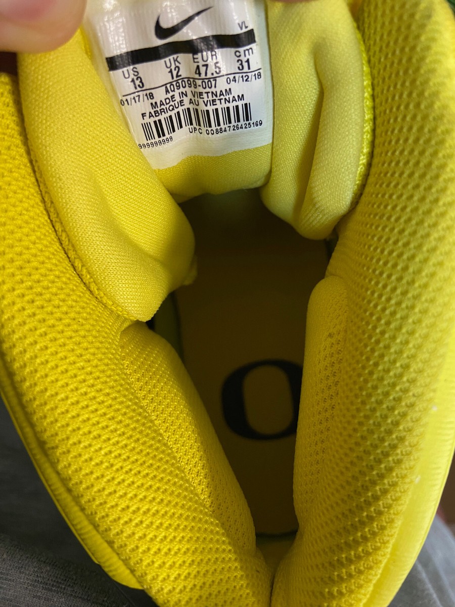Sample Oregon Ducks PE Team Issued Nike Force Savage 