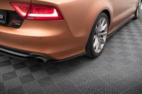 Heck Ansatz Flaps Diffusor FüR Audi A7 C7 Schwarz Hochglanz Heckansatz
