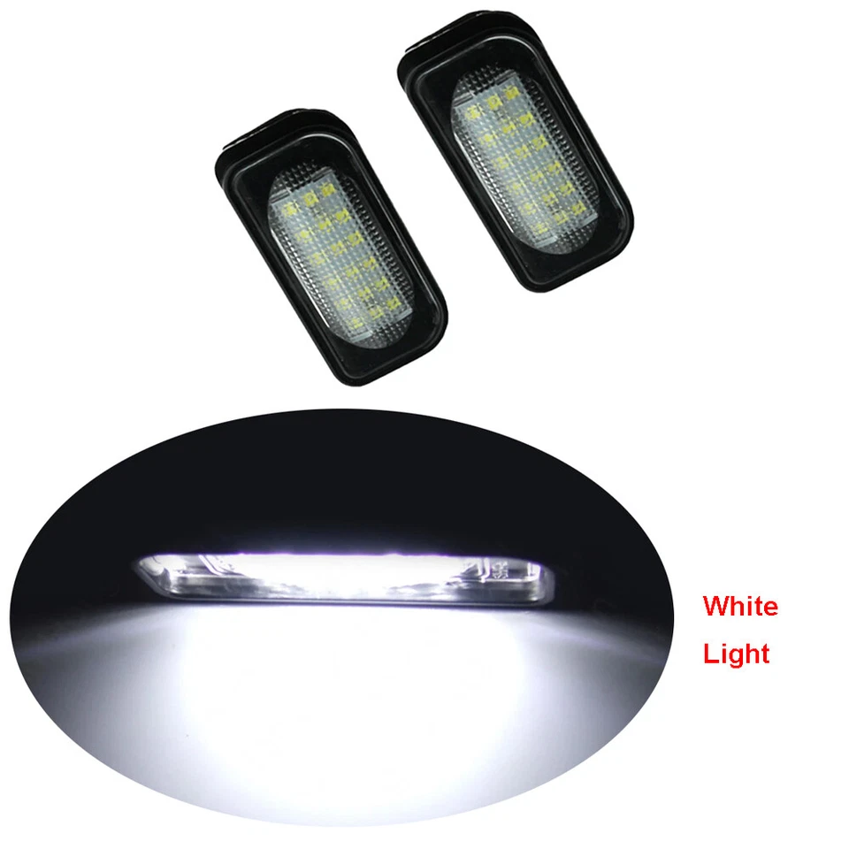 Para Mercedes Benz W220 S430 S500 S600 Blanco LED Número Placa Luz Lámpara Foto 2 de 4