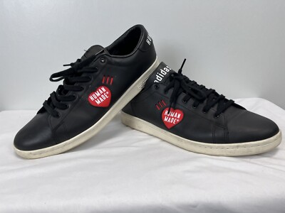 Men's Adidas Originals Stan Smith Human Made Shoes Black/White
