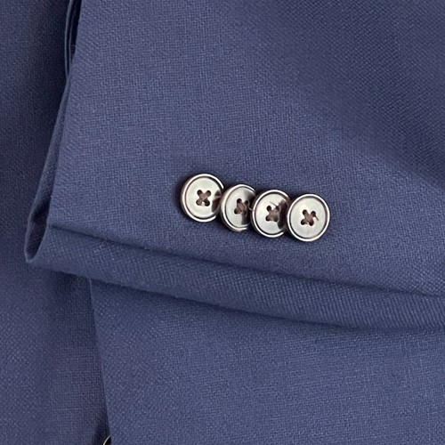 Peter Millar Sport Coat Mens 42R Navy Blue Wool Blazer Suit Jacket 2 Button - Picture 4 of 17