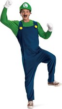 Luigi Elevated Unisex Super Mario Nintendo Fancy Dress Halloween Adult Costume
