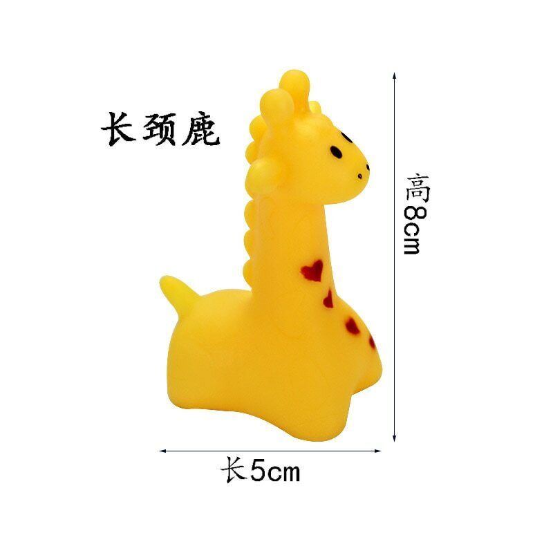 Animals Swimming Water Toy Float Squeeze Squeaky Bathing Toy 10Pcs Baby Bath Toy