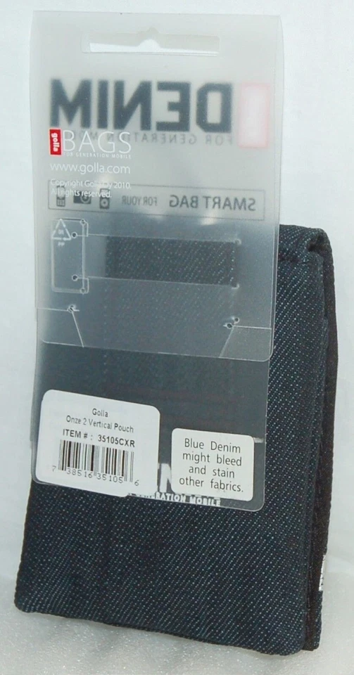 NEW Golla ONZE 2 Case MP3 Camera iPhone 5 SE iPod GPS Soft Music Demin Style Bag Foto 3 de 3