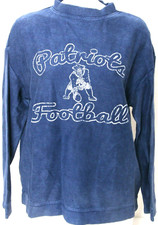 NEW New England Patriots Football NFL distressed Crewneck Sweatshirt Women's M