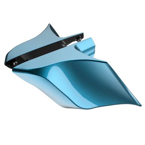 TAHITIAN TEAL Stretched Extended Side Covers For 14+ Harley Touring Street Road - Picture 3 of 7