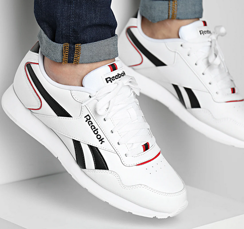 Reebok Royal Glide Men's Shoes Trainers White/Black/Red UK 6 to 12 | eBay