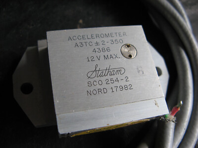 12 Pin Accelerometer STATHAM 12V DC ACCELEROMETER SENSOR +/-2G -350G Piezoelectric AERO/AUTO ...
