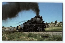Union Pacific Railroad Challenger 3985 Nebraska Vintage Postcard