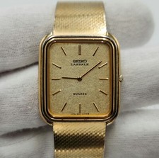 Seiko Lassale Men's Vintage Gold Tone w/ Mesh Band Quartz Dress Watch 9300-5159