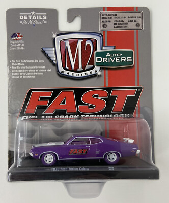M2 Machines 2017 Castline Auto-drivers 1970 Ford Torino Cobra Purple