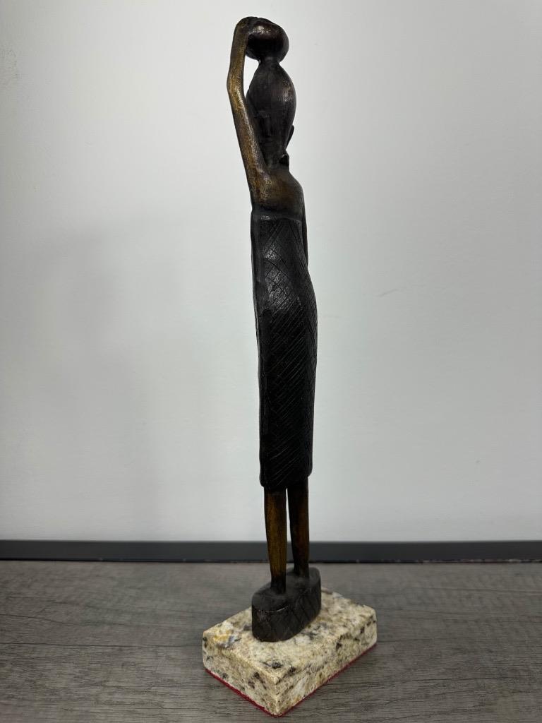 JEAN-PIERRE AUGIER BRONZE SCULPTURE " TALL LADY " SIGNED AND NUMBERED