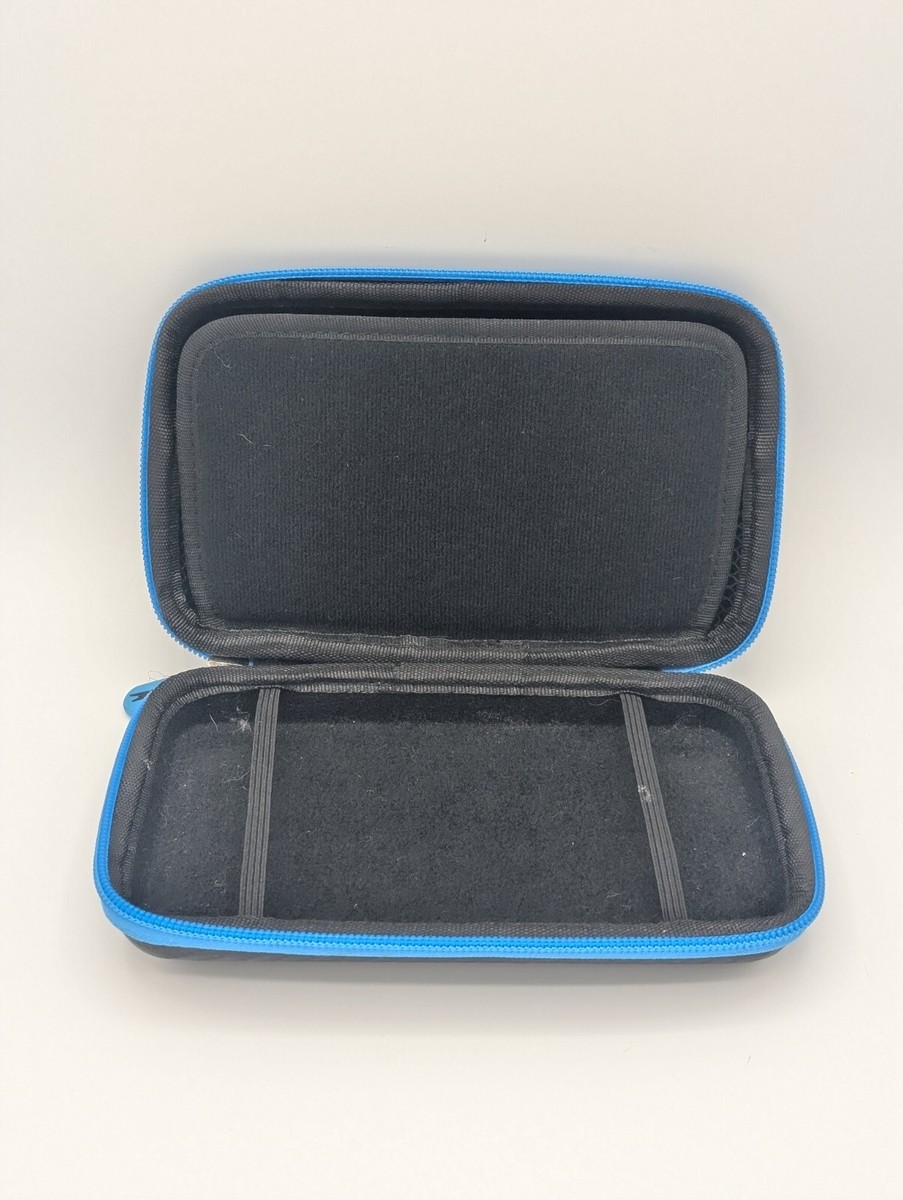 Nintendo 3DS XL DS DSi Lite Dobe Carry Case Black w/Blue Trim
