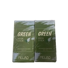MELAO GREEN MASK  STICK OIL Control & Clean Pores - 2 Pack Brand New Sealed