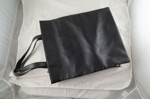 Helmut Lang Archive Black Leather Tote Bag - image 1