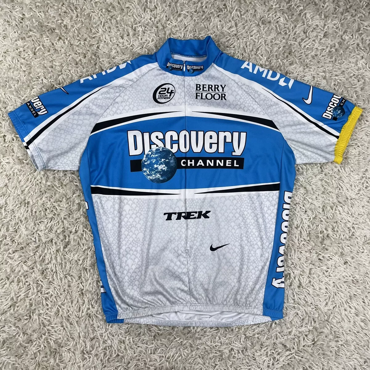 NIKE Dri Fit Women’s Trek Discovery Channel Bissell Lance Cycling Jersey XL