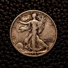 (ITM-6626) 1943-S Walking Liberty Half ~ Fine (F) Cndtn ~ COMBINED SHIPPING!