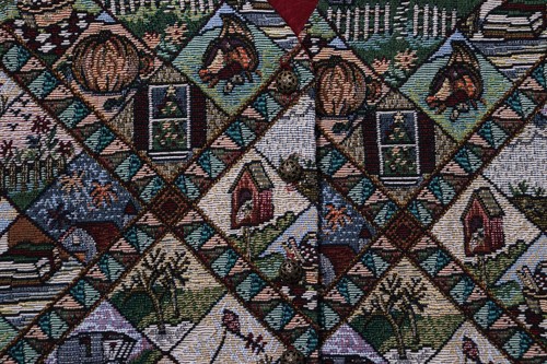 Bobbie Brooks Vintage 90's Tapestry Vest Thanksgiving Americana Women's XL - Picture 3 of 12