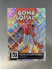 Nicholas Castellanos 2022 Donruss Bomb Squad Diamond Parallel Reds #BS-10 Insert