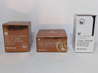 MIZON 24K Gold Snail Skincare Set (Pack of 3) | Anti-Aging, Moisturizing | Se...