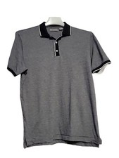 CLEARANCE SALE: COLLARED GRAY POLO SHIRT MEDIUM by Daniel Cremieux