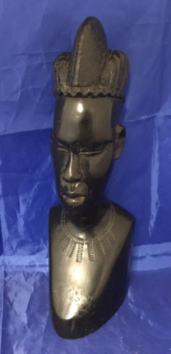 Restposten Afrikanische Stammeskunst zwei junge Männchen aus Hartholz geschnitzt PORTOFREI