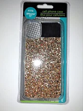New E-circuit iPhone 11 Gold Glitter Cell Phone Case + Mirror