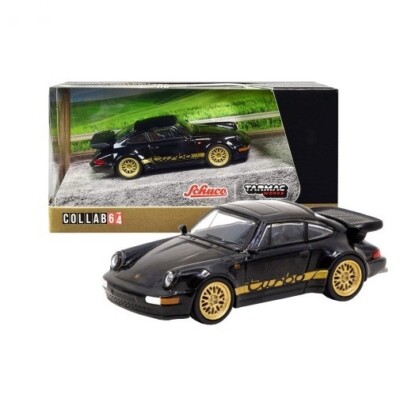 TARMAC WORKS COLLAB64 Porsche 911 Turbo Black Diecast