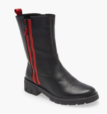 ARA Z4867* Womens Black Leather High Soft Boot Size 5.5 M