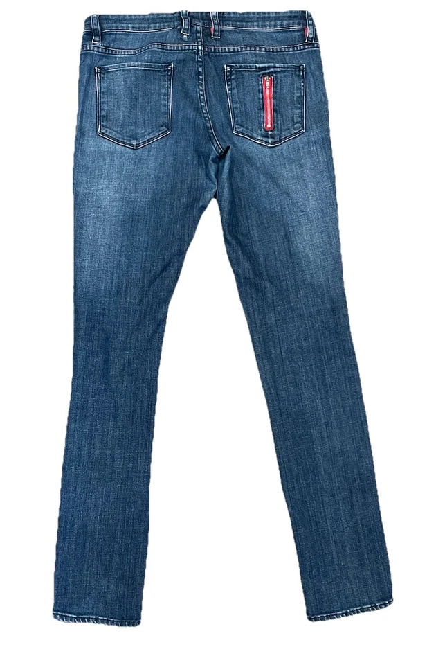 Radcliffe LONDON SKINNY ZIPPER LEG Blue Denim JEANS Sz: 31" - Image 2 of 4