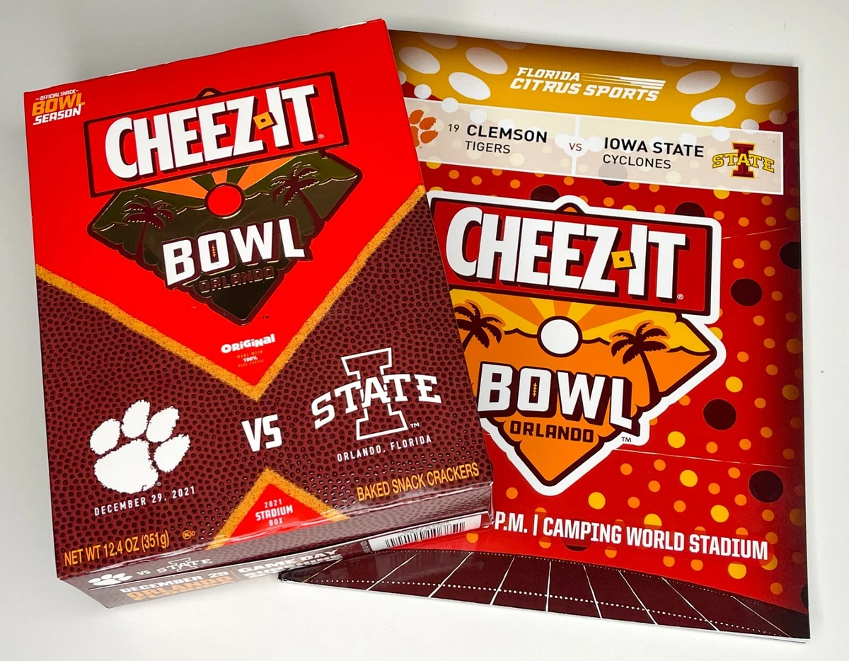 2021 CHEEZ IT BOWL PROGRAM & BOX SEALED CLEMSON TIGERS IOWA STATE | eBay