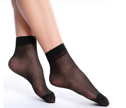 10-20 Paar kurze knöcheldurchsichtige Damensocken aus Nylon elastisch USA - Bild 44 von 77