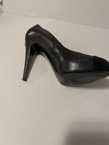 Chanel Multitoned Charcoal High Heel Escarpins 41 Women’s - Picture 8 of 24