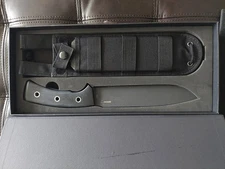 Boker Plus Komondor Fixed Blade Knife 7.64" SK-5 Black Drop Point Brand New