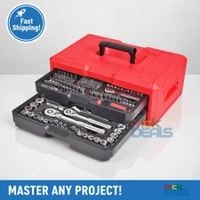 CRAFTSMAN Mechanics Tool Set 256-Piece SAE/Metric 2-Drawer Case CMMT45256 NEW