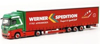 Herpa, MERCEDES-BENZ Actros 4X2 Mit AnhäNger 3 Achsen Werner., 1/87, HER317214