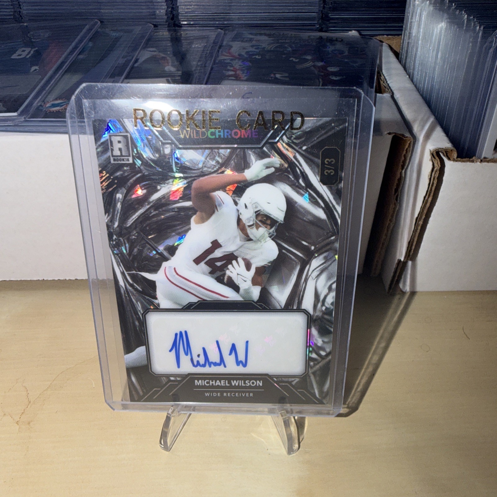 Michael Wilson Wild Card Wildchrome Pro-Look Hobby Wildmarble Autographs #WCMA Base