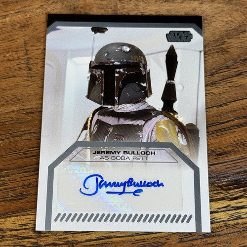 Jeremy Bulloch Boba Fett 2013 Topps Star Wars Galactic Files AUTO Autograph Card