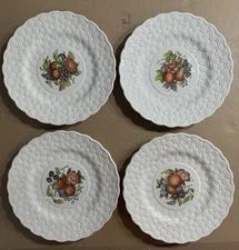 Vintage Copeland Set Of 4 Spode Alden 9 Inch Luncheon Plates England  2280